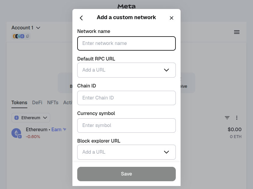 Connecting Metamask step 4